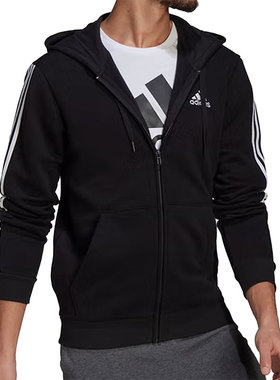 Adidas/阿迪达斯正品秋季男子舒适运动休闲连帽外套 GK9585
