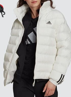 Adidas/阿迪达斯正品冬女子户外运动休闲立领棉服 GT1713