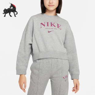 063 大童圆领针织运动休闲套头卫衣FD0885 Nike 耐克正品