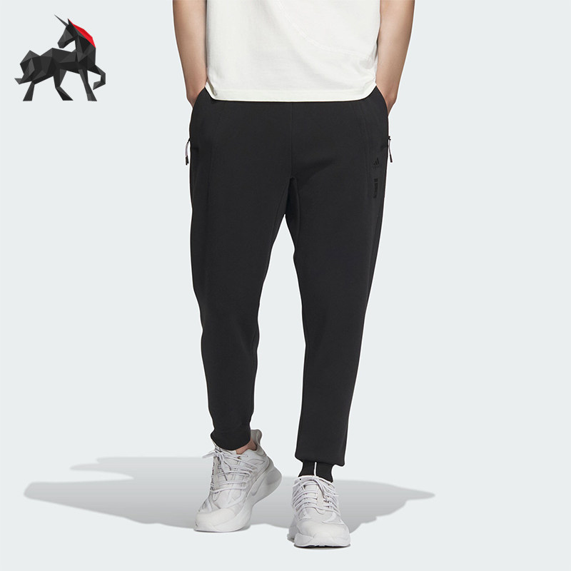 Adidas/阿迪达斯正品春季男士宽松休闲运动束脚长裤JE6668