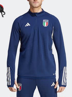 Adidas/阿迪达斯正品春季男子足球运动半拉连卫衣HS9852