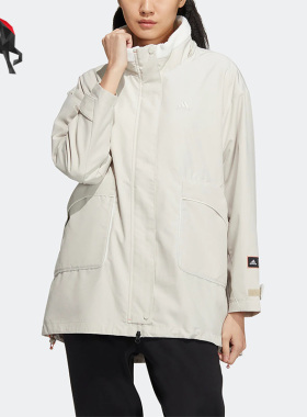 Adidas/阿迪达斯正品春季女子运动摇粒绒夹克外套HZ2996