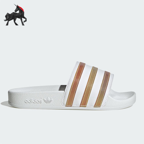 Adidas/阿迪达斯正品ADILETTE J GS女子大童运动拖鞋HQ8547