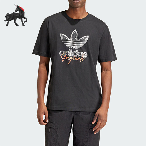阿迪达斯男士运动时尚短袖