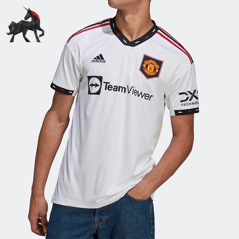 Adidas/阿迪达斯正品男子曼联球迷版足球运动短袖球衣 H13880