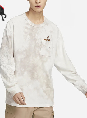 Nike/耐克正品春季男子字母印花宽松长袖T恤FD8432-252