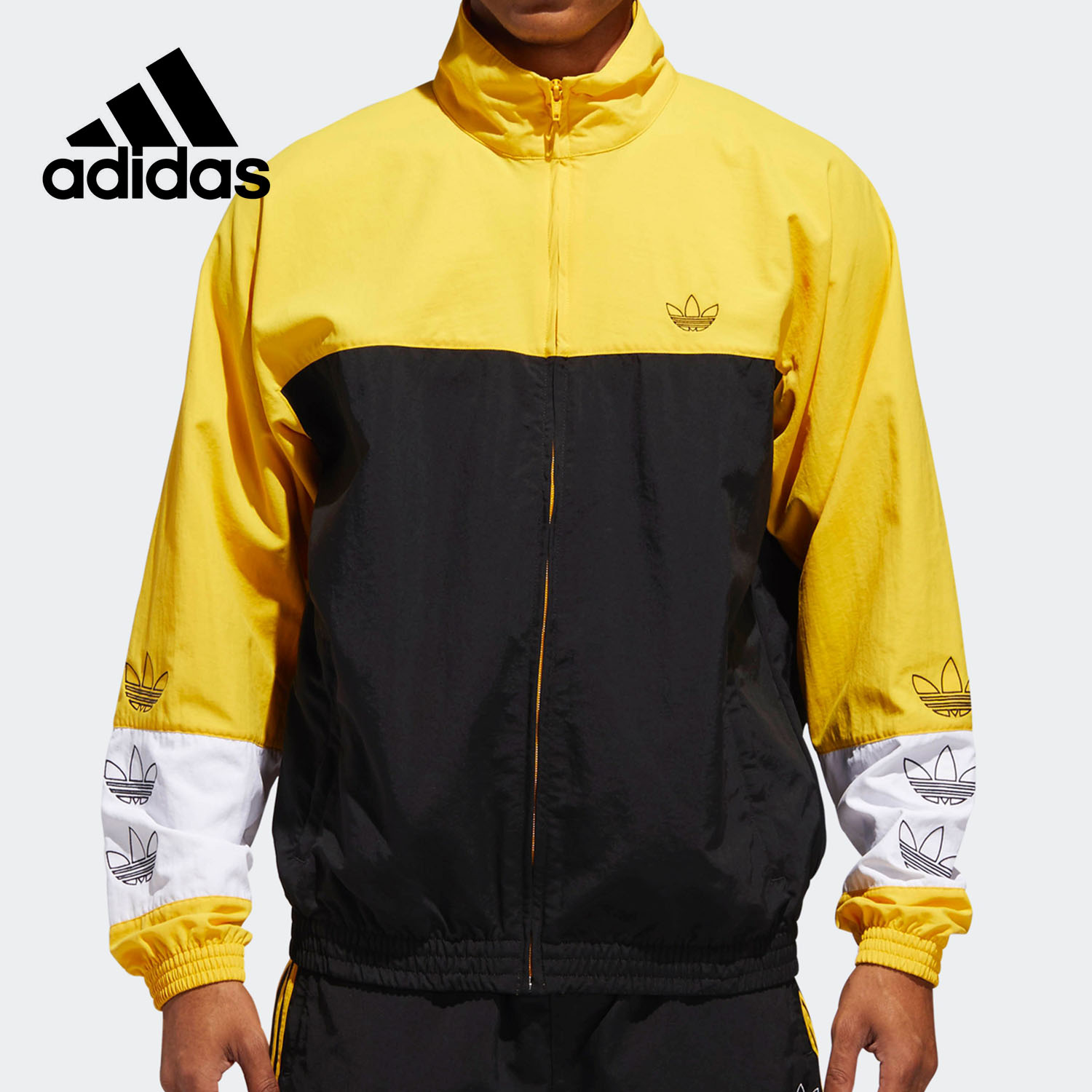 Adidas/阿迪达斯正品三叶草外套 男新款休闲运动服夹克风衣DV3118