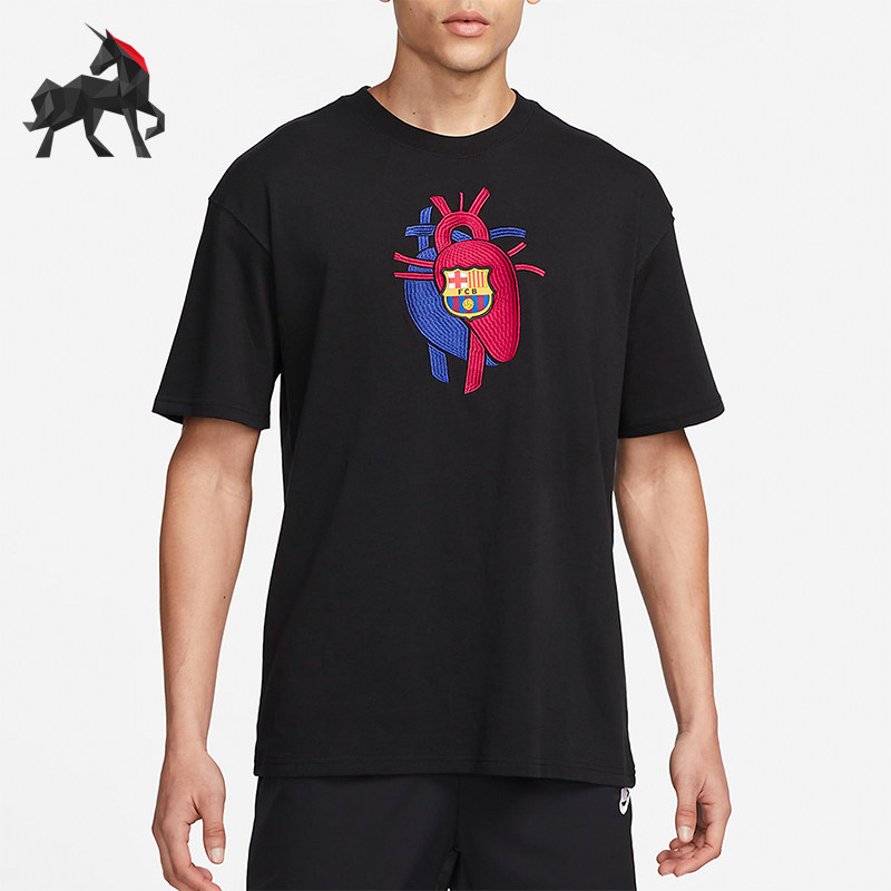 Nike/耐克正品夏季男士个性印花休闲运动短袖T恤FQ1758-010