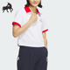 翻领POLO衫 Adidas 女士运动休闲短袖 短款 JC8685 阿迪达斯正品