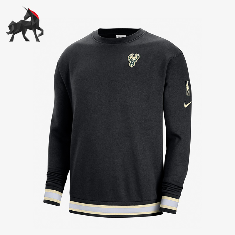 Nike/耐克正品密尔沃基雄鹿队男子运动套头卫衣DR2285-010