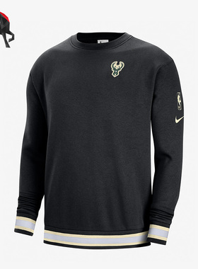 Nike/耐克正品密尔沃基雄鹿队男子运动套头卫衣DR2285-010