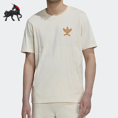 阿迪达斯三叶草男子透气休闲短袖