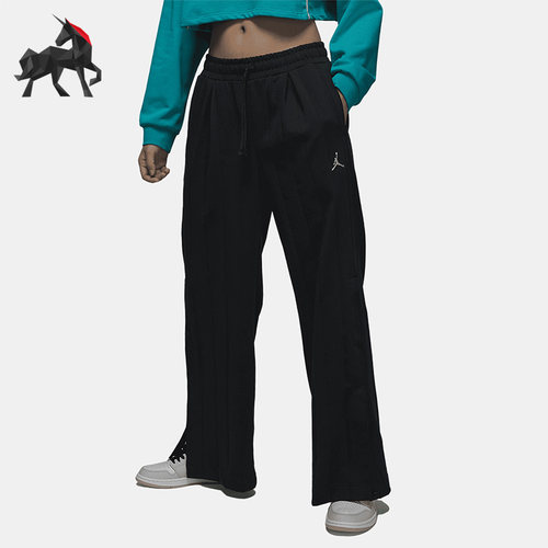Nike/耐克正品Air Jordan女子休闲排扣针织长裤DX0398-010