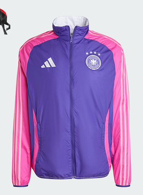 Adidas/阿迪达斯正品德国队男士双面穿足球运动外套IX0405 IX0418