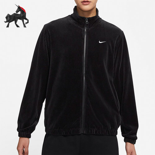 Nike/耐克正品春女子运动休闲灯芯绒立领夹克外套 DO2920-010