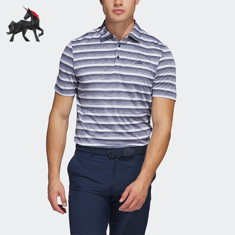Adidas/阿迪达斯正品男子高尔夫运动短袖POLO衫HS7579