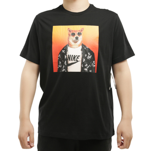 男子印花圆领透气运动休闲短袖 Nike 耐克正品 新款 CT6313 T恤