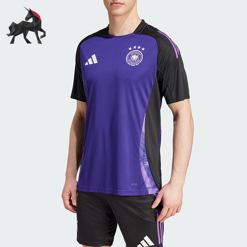 Adidas/阿迪达斯正品德国队足球男士训练运动短袖球衣IP8245