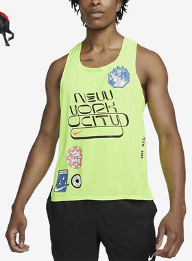 Nike/耐克正品徽章图案透气男子训练运动跑步背心DN7461-702