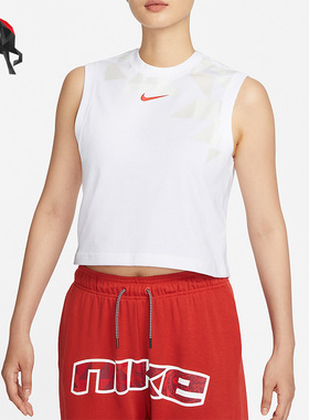 Nike/耐克正品女子运动透气休闲圆领无袖背心FQ0368-100