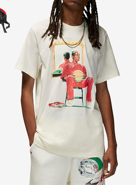 Nike/耐克正品Air Jordan男子健身运动休闲透气短袖T恤DQ7381-133