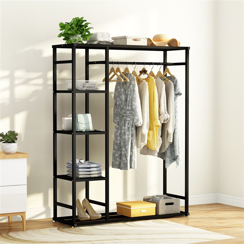 简易晾衣架落地折叠单杆式家用衣帽架卧室内挂衣服的架子晒晾衣杆