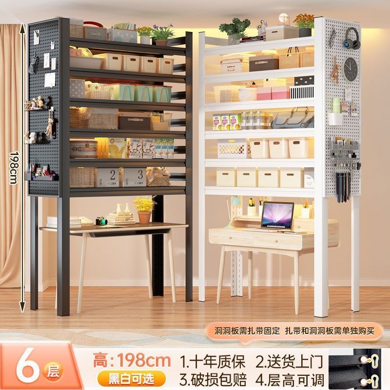 家用桌上置物架钢制货架落地多层收纳架仓库地下室阳台厨房储物架
