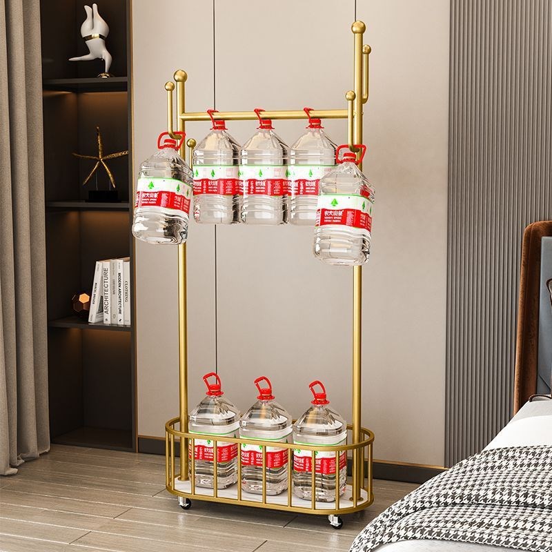 衣帽架落地式可移动客厅卧室铁艺带轮加粗加厚北欧挂衣架子