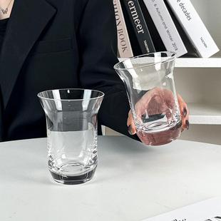 咖啡杯家用高颜值ins水杯简约果汁杯奶茶冷饮杯调酒杯 氛围感美式
