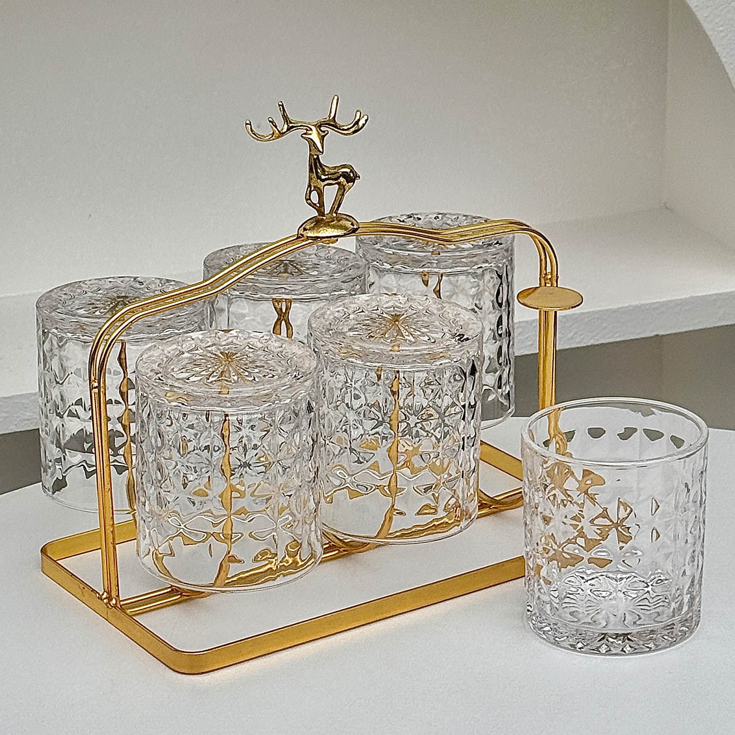 小众ins复古冰球威士忌玻璃杯