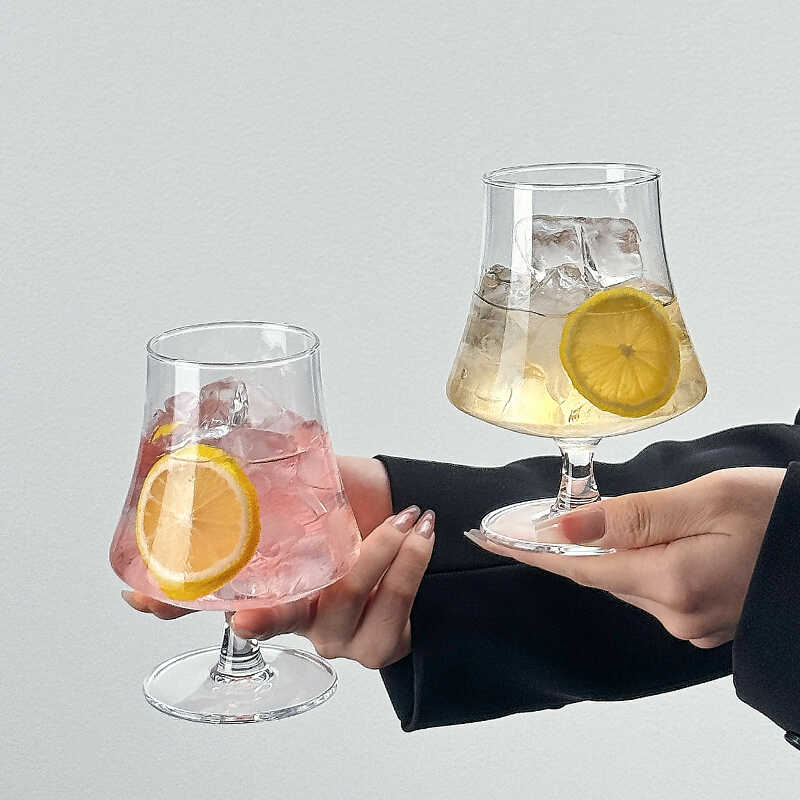 ins风高脚玻璃杯鸡尾酒杯