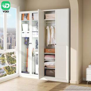 YDD小户型防晒防水阳台柜钢制储物柜节约空间超薄儿童衣柜深40cm