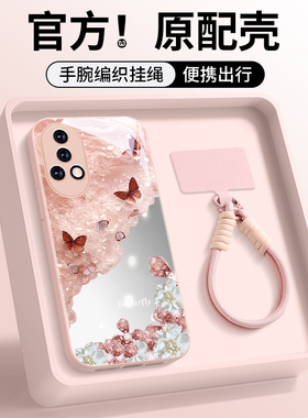 镜面波纹水晶适用华为nova15pro手机壳新款nova14镜头全包nova13化妆镜10pro高级感12ultra奢华9女款8配挂绳