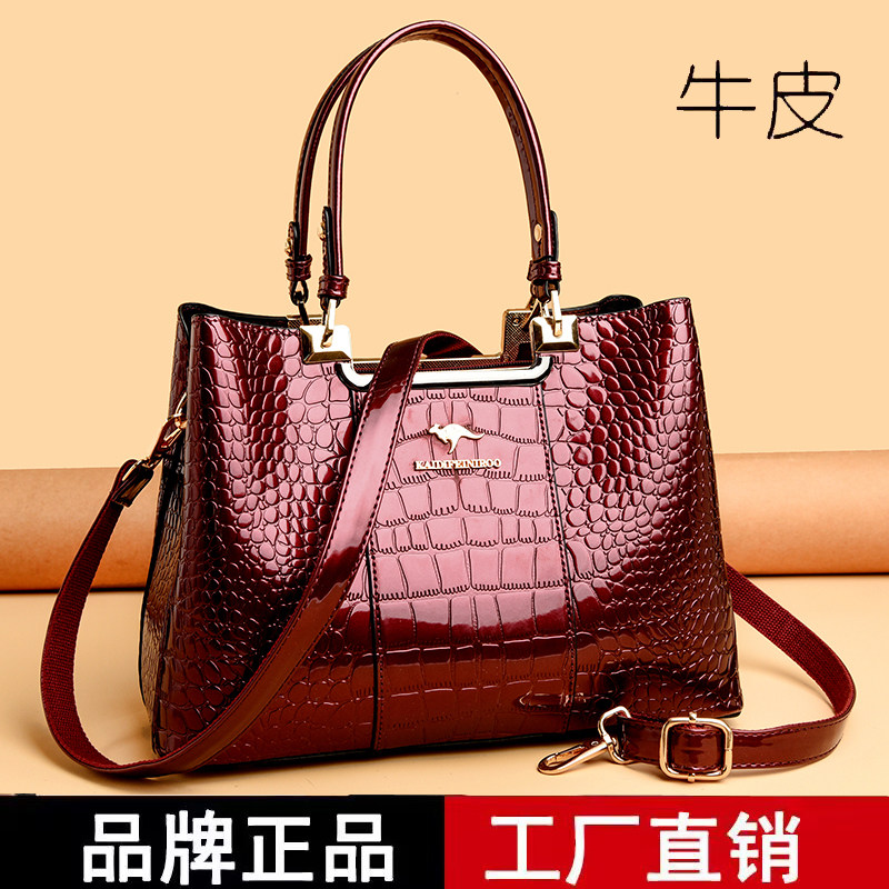 专柜正品真皮女包2025新款托特包