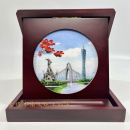 实体店经营 广州塔海心桥猎德桥广绣粤绣广州特色礼品摆件促销