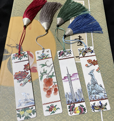 广彩陶瓷书签岭南文化礼品