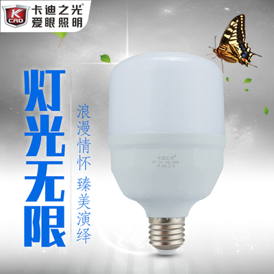 卡迪led灯泡超亮e27螺口家用5W9W13W18W28w瓦节能灯球泡卡口