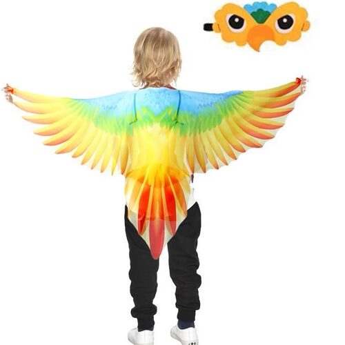 鹦鹉衣服儿童鸟类演出服幼儿园亲子游戏节日话剧表演主题派对道具