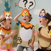 森林动物表演服狮子老虎小兔子猴子小猫咪儿童万圣节元 旦装 扮道具