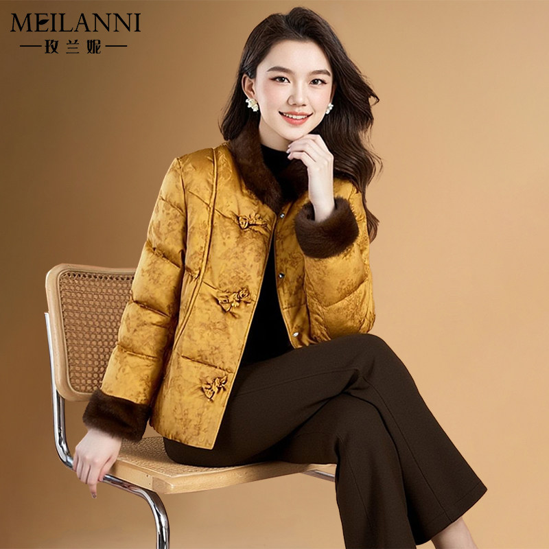 新中式国风女装短款棉服棉衣高端