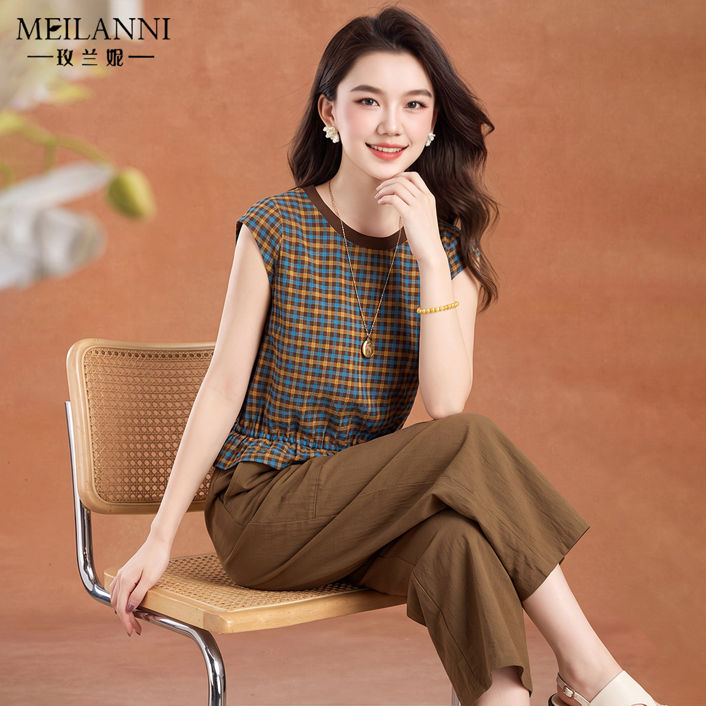 贵妇人品牌女装轻奢高级感套装夏