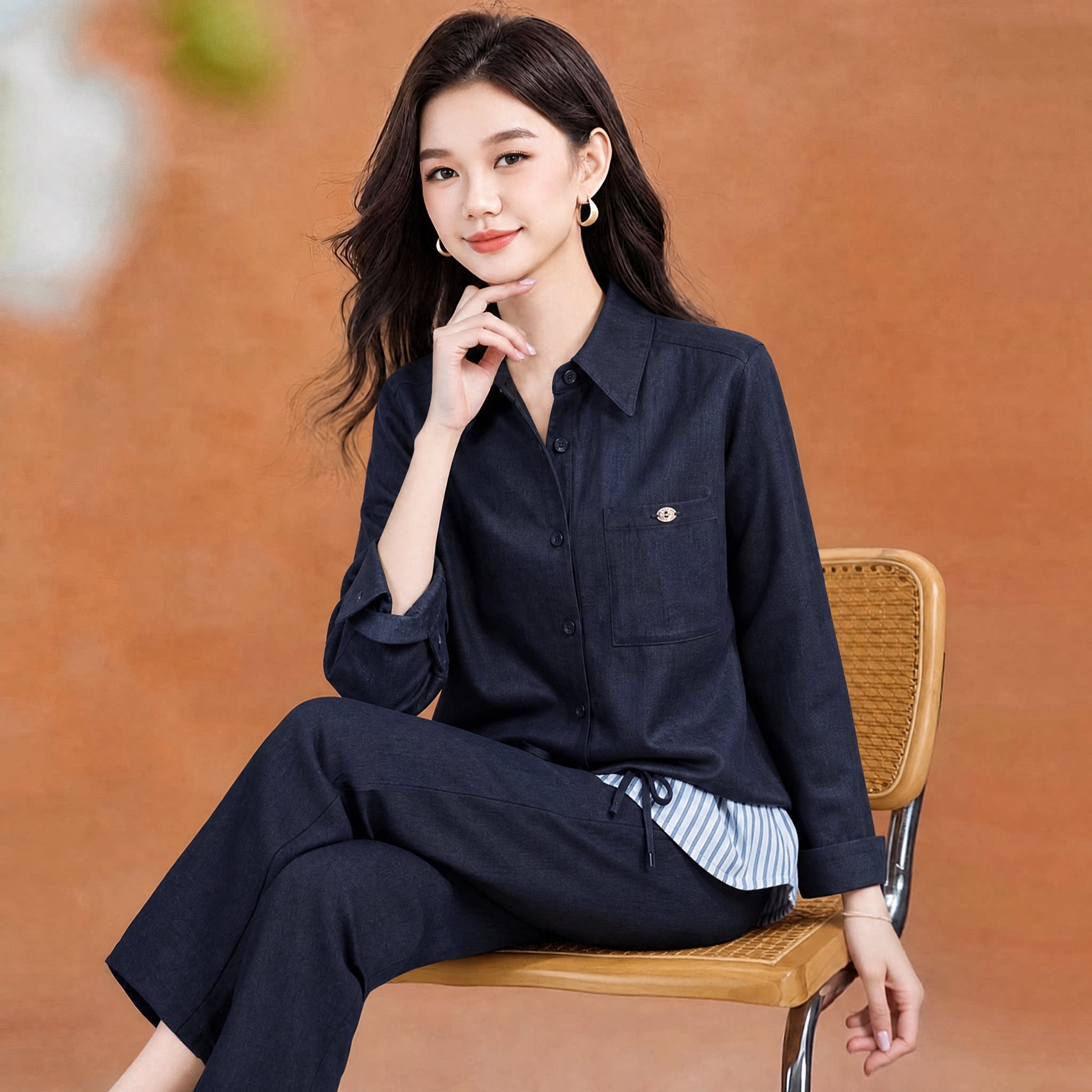 秋套装女2026新款正式场合两件套