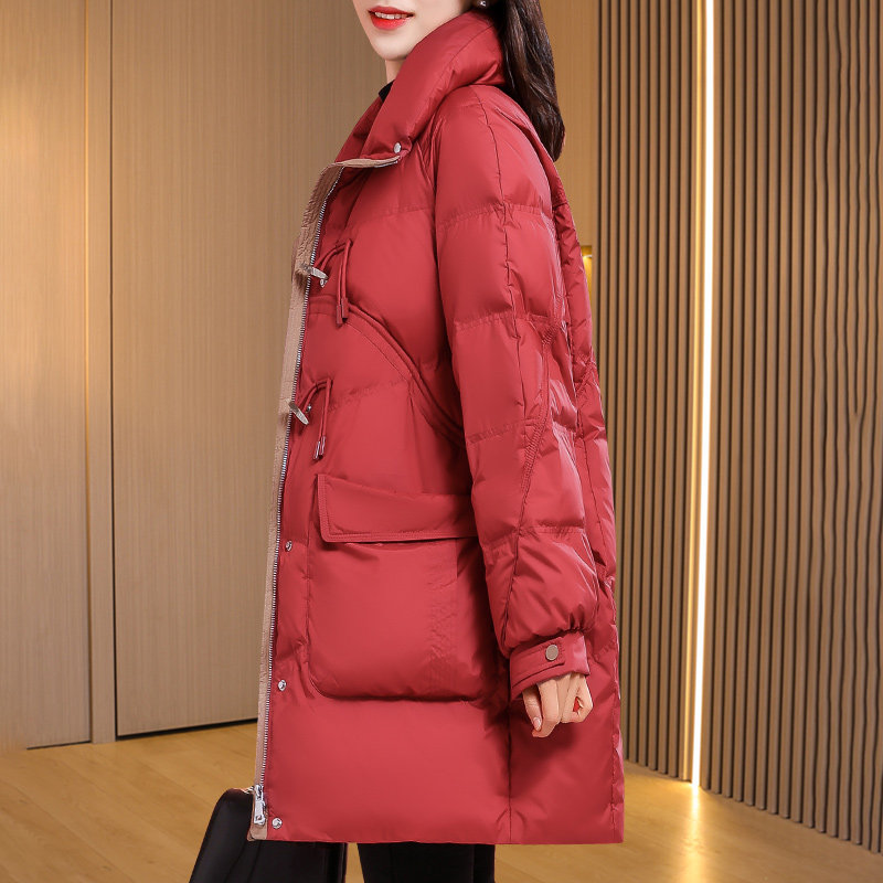 萱子中长款外套贵夫人洋气