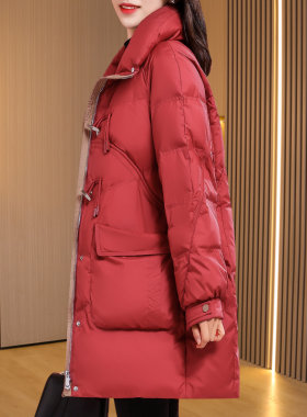 萱子中长款外套贵夫人洋气