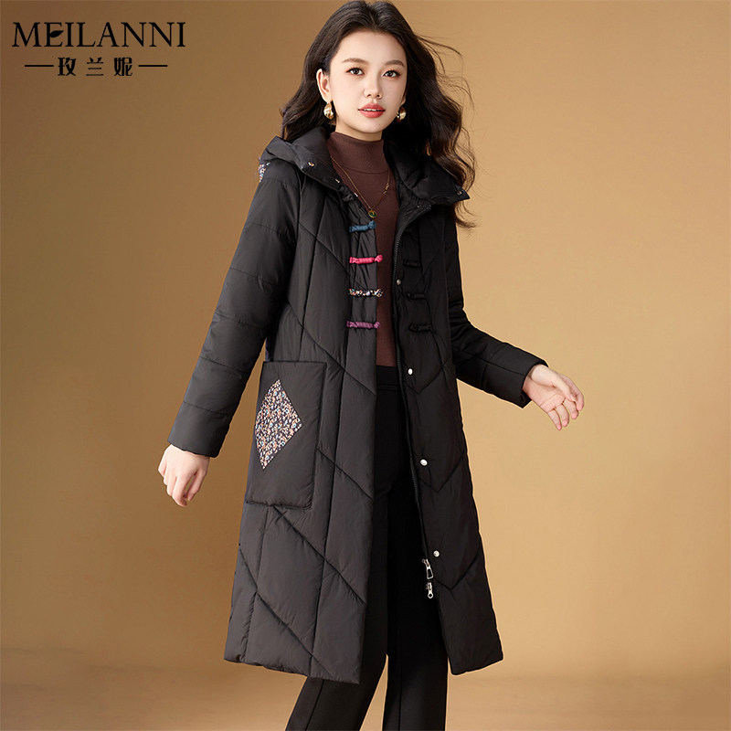 羽绒棉服女冬季2026新款长款棉袄
