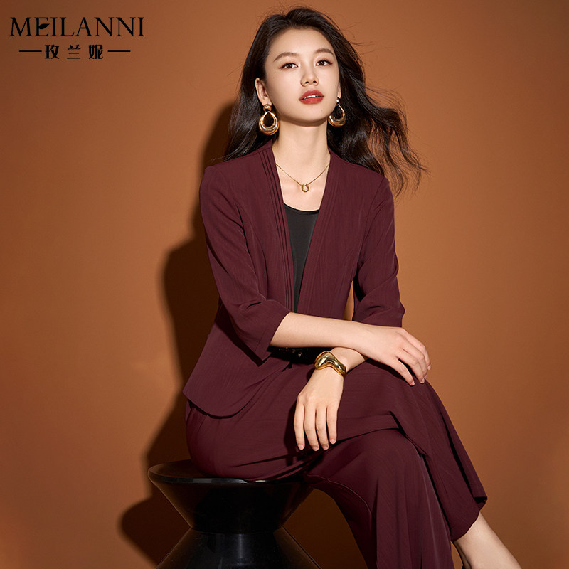 贵夫人品牌职业两件套装女春秋季