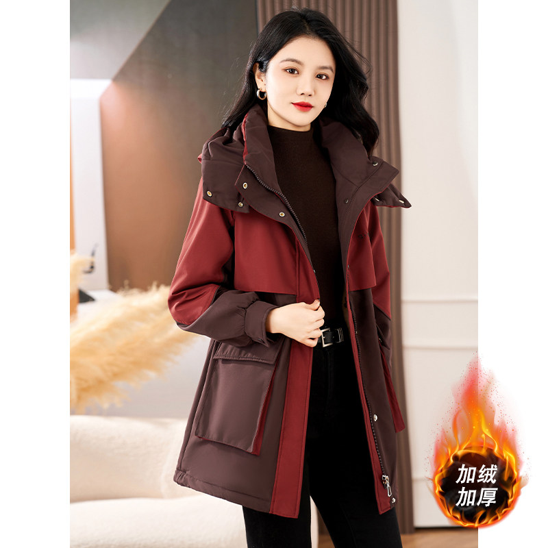 派克服女款2025新款秋冬加绒加厚