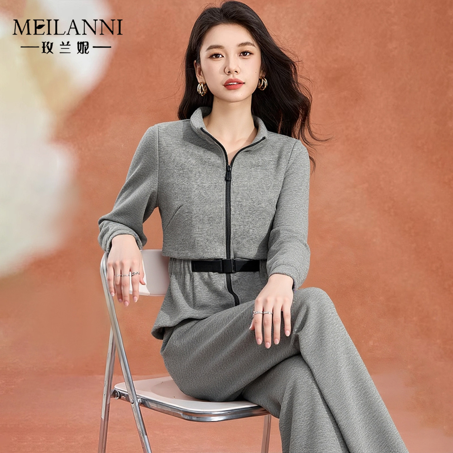 休闲运动服两件套装女装春秋大方得体穿搭贵夫人品牌时尚洋气时髦