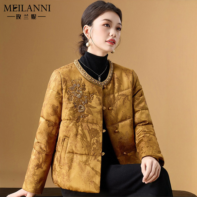 新中式国风羊毛棉服女2026新款冬
