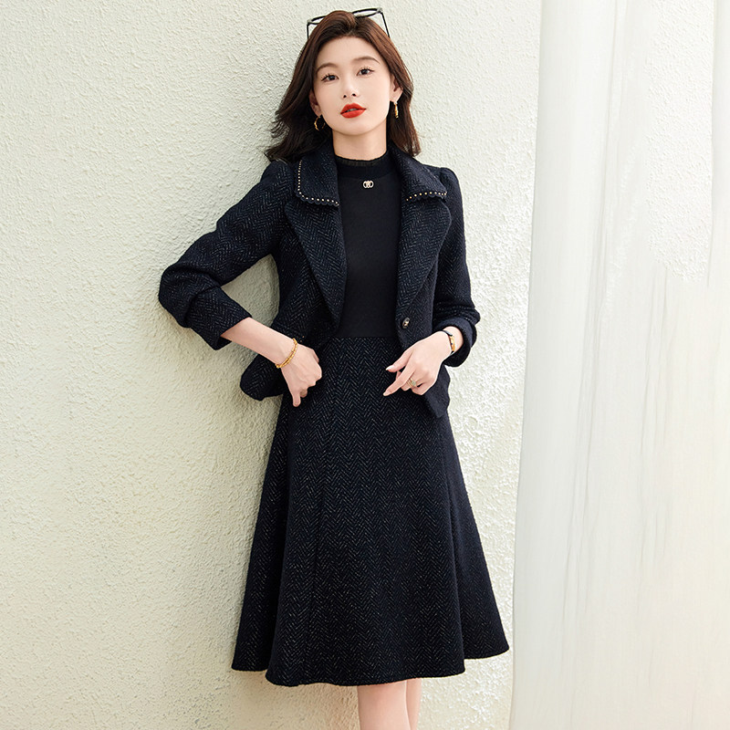 小香风套装连衣裙女春秋2025新款